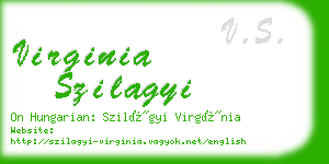 virginia szilagyi business card